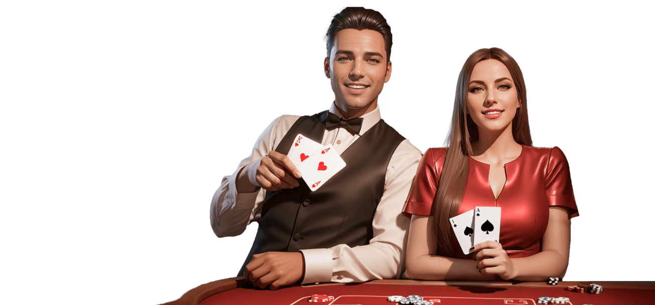 Professionelle Dealer am Boomerang Bet Casino Pokertisch